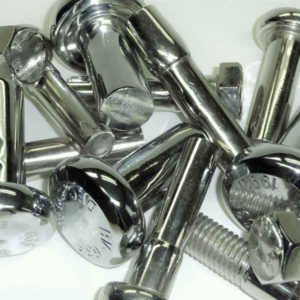 Stainless steel fasteners.