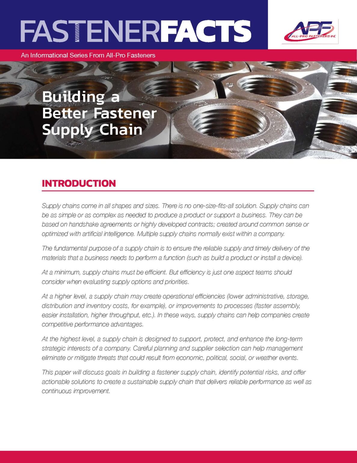 Fastener Facts™ AllPro Fasteners